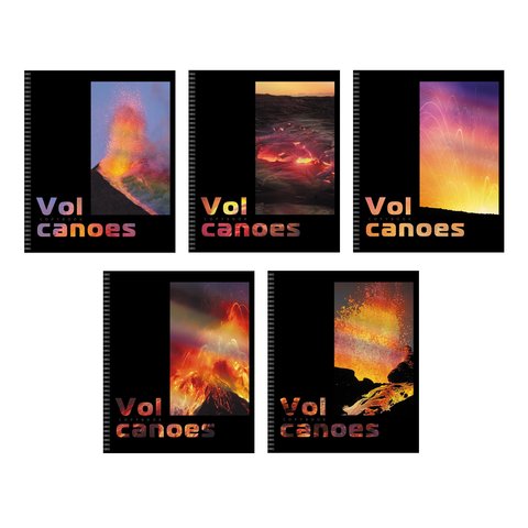 тетрадь 96 листов вулканы на гребне в клетку тсг967701