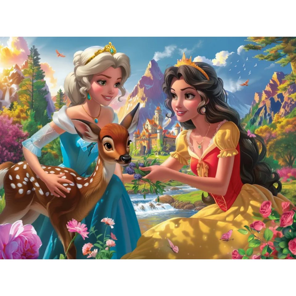 пазлы 35 макси Принцесса с олененком 1974