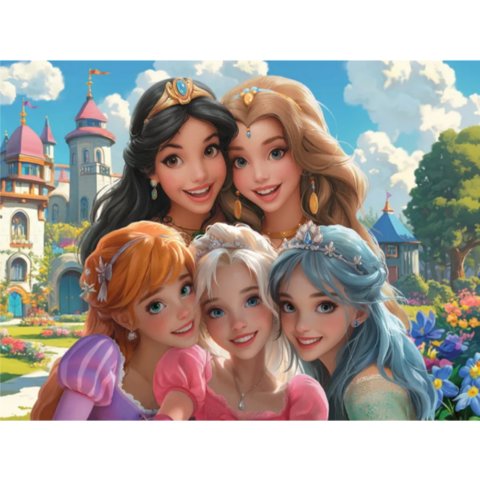 пазлы 260 Селфи принцесс 1994