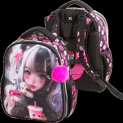 рюкзак для девочки формованный I love anime 7033535