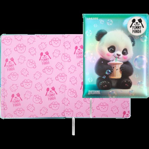 дневник для 1-11 классов кожзам твердый переплет Yummy panda 2020534 дневник для 1-11 классов кожзам твердый переплет Yummy panda 2020534