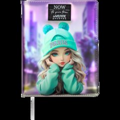 дневник для 1-11 классов кожзам твердый переплет Paris girl 2020537