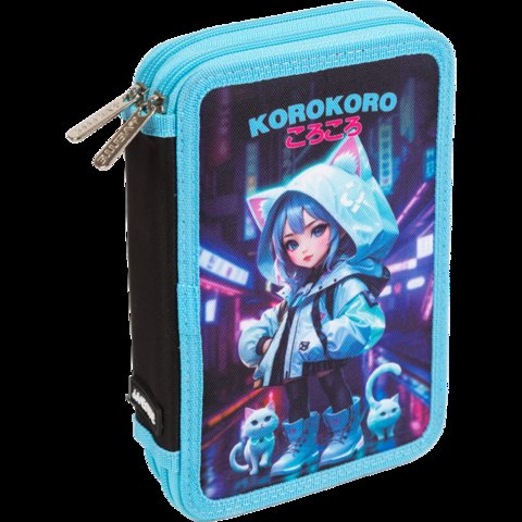 пенал для девочки Korokoro 2 отделения 7012503