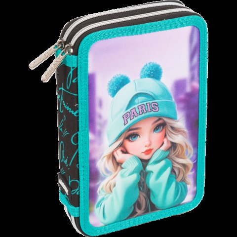 пенал для девочки Paris girl 2 отделения 7012504