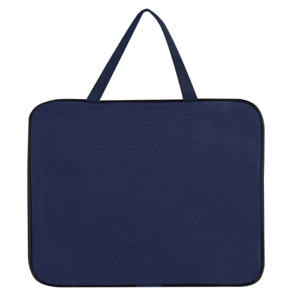 папка для тетрадей А4 с ручками синий текстиль 241187