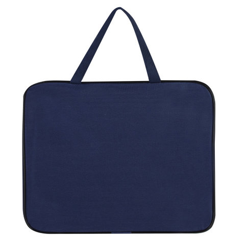 папка для тетрадей А4 с ручками синий текстиль 241187