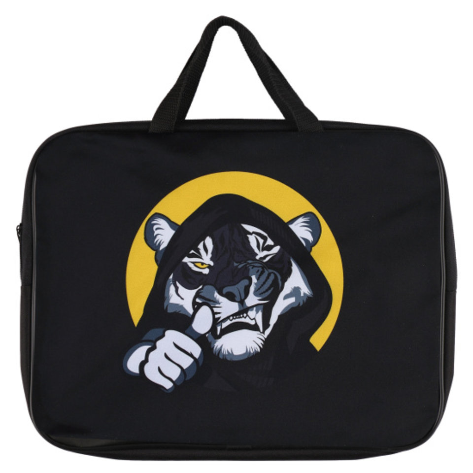 папка для тетрадей А4 с ручками тигр текстиль 240346