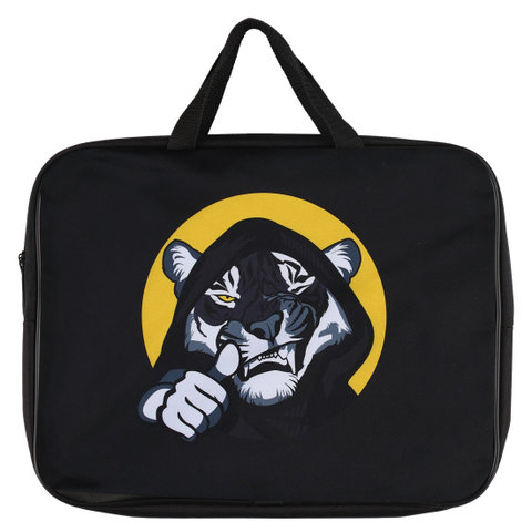 папка для тетрадей А4 с ручками тигр текстиль 240346