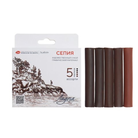 художественный набор сепия ладога ассорти 5 штук 2721422312
