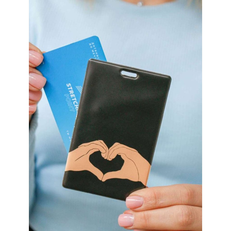 обложка для пропуска heart in my hand пвх 16127