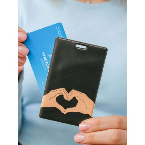 обложка для пропуска heart in my hand пвх 16127