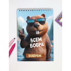 скетчбукА5 40 листов Всем бобра 100г/м 17539 скетчбукА5 40 листов Всем бобра 100г/м 17539