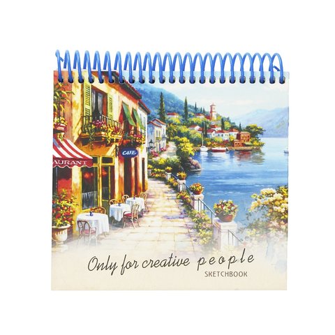 скетчбук А6 80л Набережная и горы 80г/м 9186