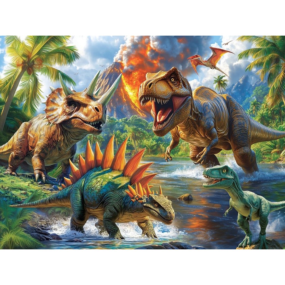 пазлы 160 Эпоха динозавров 4545