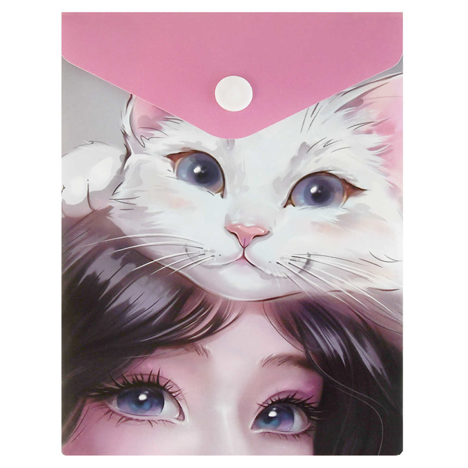 конверт на кнопке Кошачьи нежности 15,8х11,4см 69023 конверт на кнопке Кошачьи нежности 15,8х11,4см 69023
