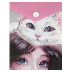 конверт на кнопке Кошачьи нежности 15,8х11,4см 69023