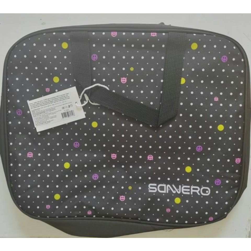 папка для тетрадей А4 с ручками черный текстиль fl1002 sanvero