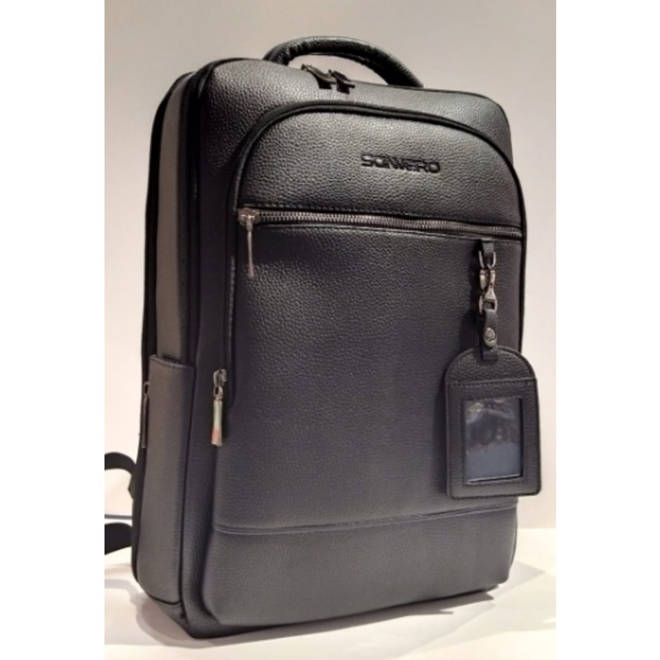 рюкзак для мальчика черный кожзам вр88012 sanvero