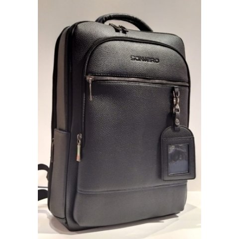 рюкзак для мальчика черный кожзам вр88012 sanvero