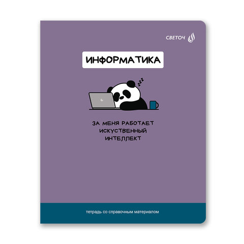 тетрадь предметная 48 листов Информатика На задней парте 01308 светоч