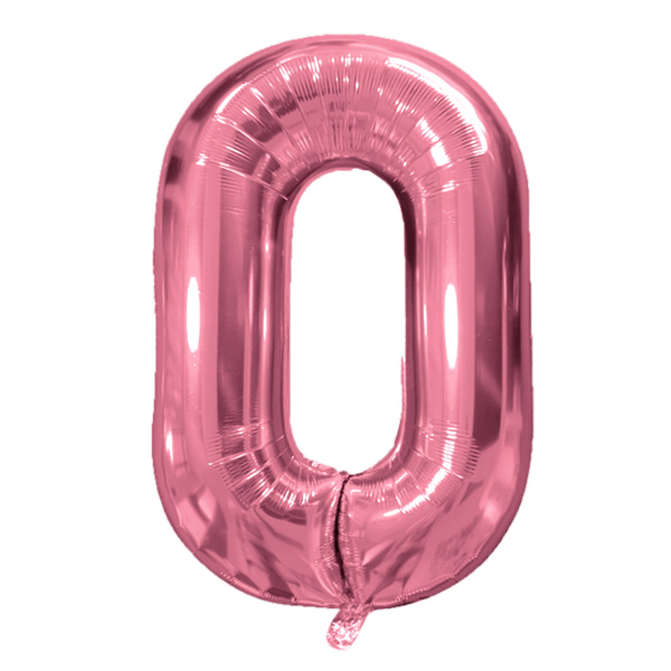 шар фольгированный цифра 0 rose gold 6073305