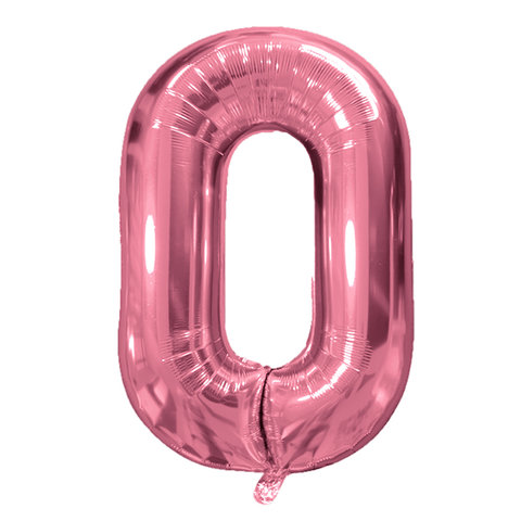 шар фольгированный цифра 0 rose gold 6073305