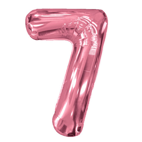 шар фольгированный цифра 7 rose gold 6073374