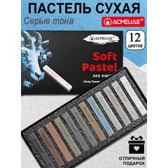 пастель художественная 12 цветов серые тона acmeliea spg-12 пастель художественная 12 цветов серые тона acmeliea spg-12