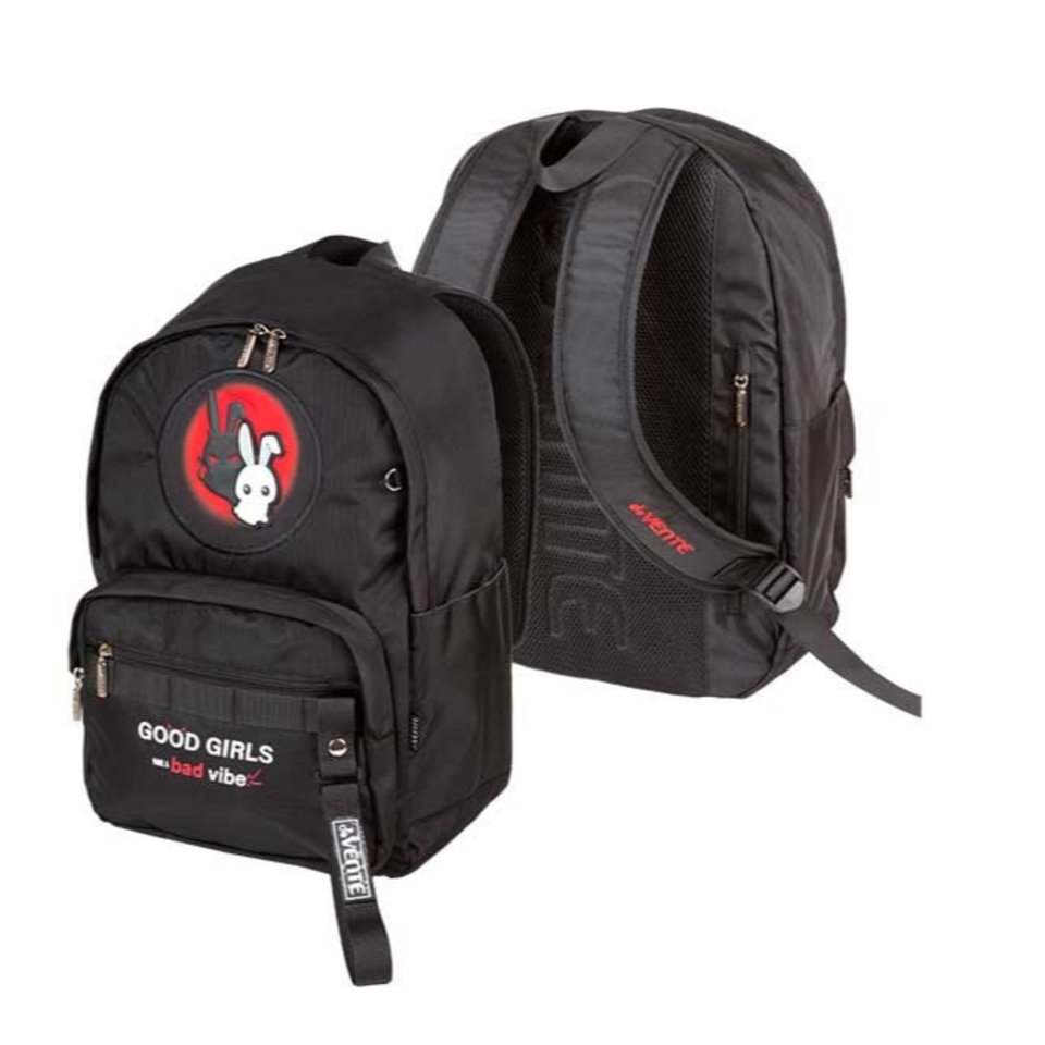 рюкзак для девочки Зайка черный 7032587 dv