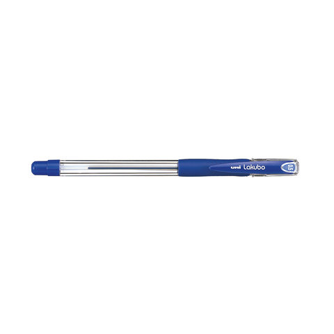 ручка шариковая UNI Mitsubishi Lakubo синяя, резиновая вставка