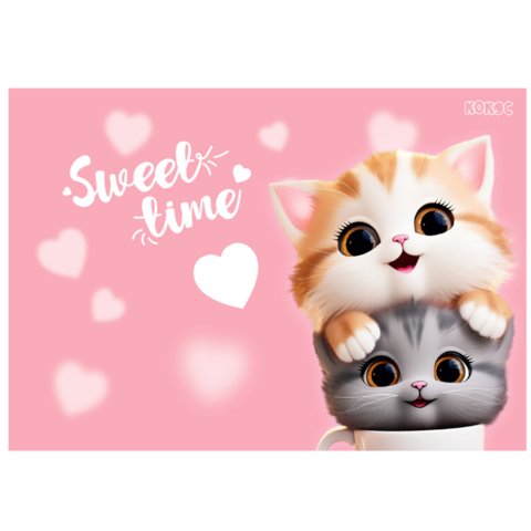 пленка для труда Cute Cats 50х70см 251018 пленка для труда Cute Cats 50х70см 251018