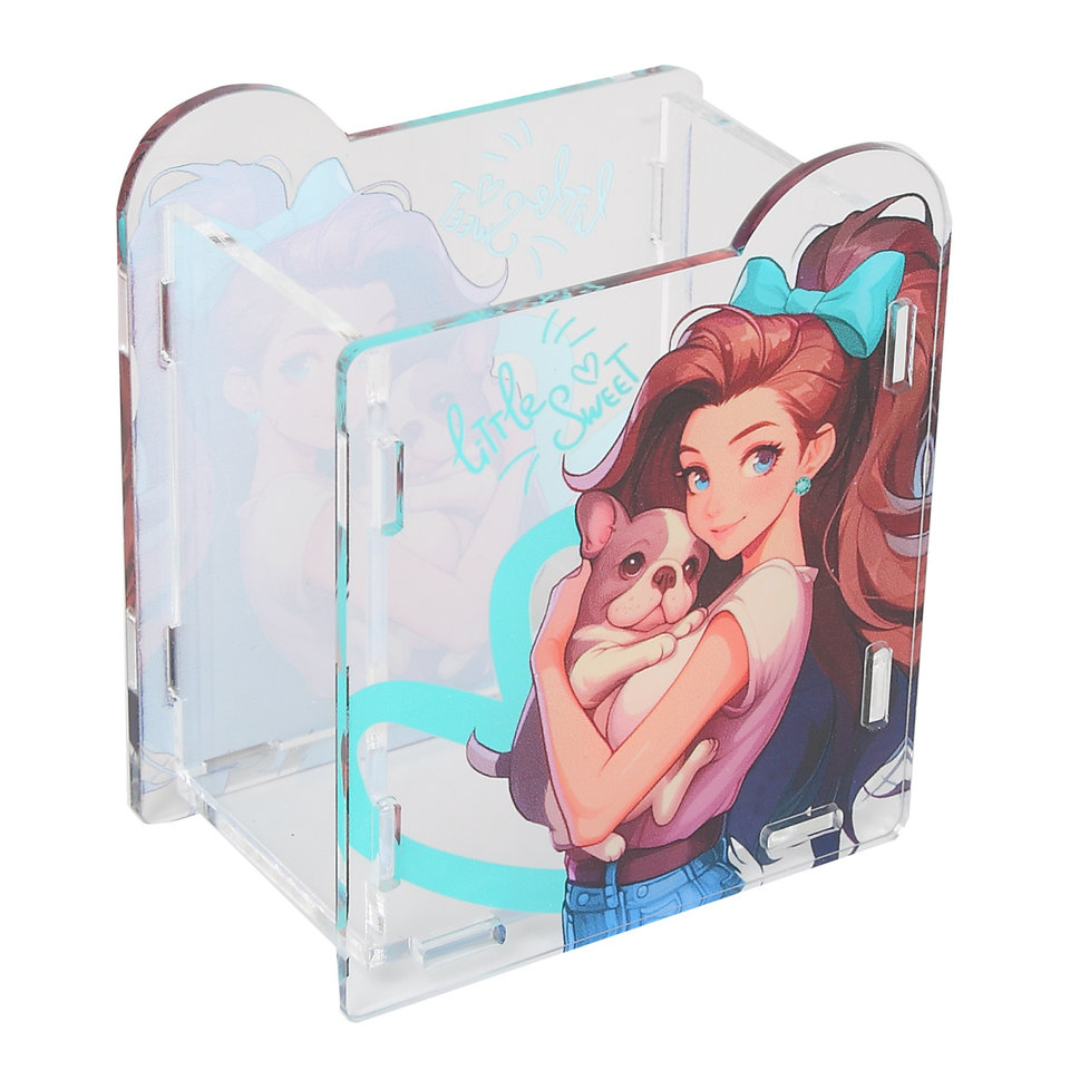 стакан для ручек пластиковая sweet puppy 251887 кокос