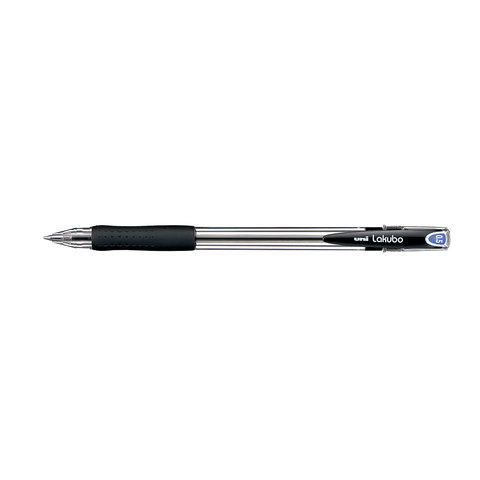 ручка шариковая UNI Mitsubishi Lakubo черная, резиновая вставка SG100