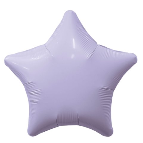 шар фольгированный звезда лаванда сатин 48см 221295 (сф)