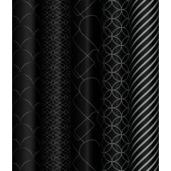 бумага Pattern on black 70х100см 53487 358115 meshu
