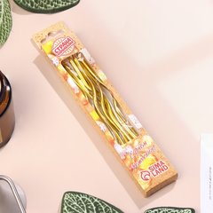 свечи для торта Золото с подставками 6 штук 5541528