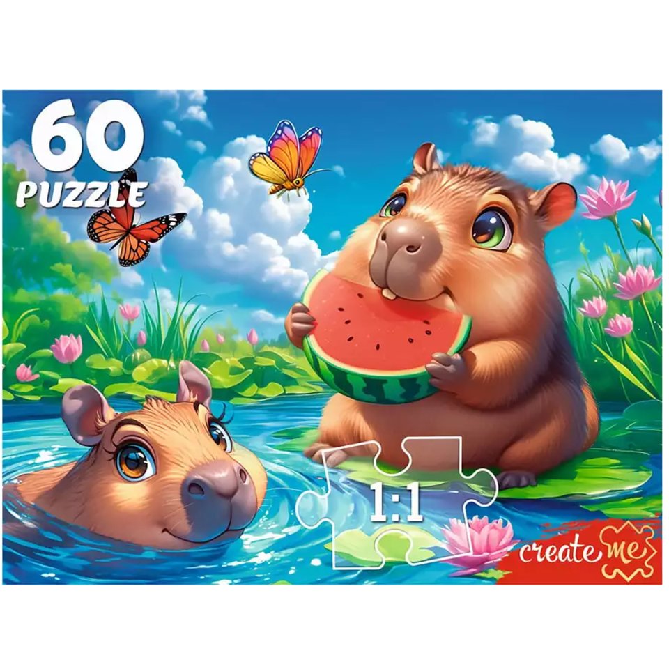 пазлы 60 Капибары 5997