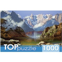 пазлы 1000 элементов Горное озеро 1058