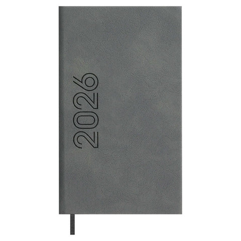 еженедельник А7 датированный Лозанж серый вертикальный 70360 2026г