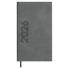 еженедельник А7 датированный Лозанж серый вертикальный 70360 2026г