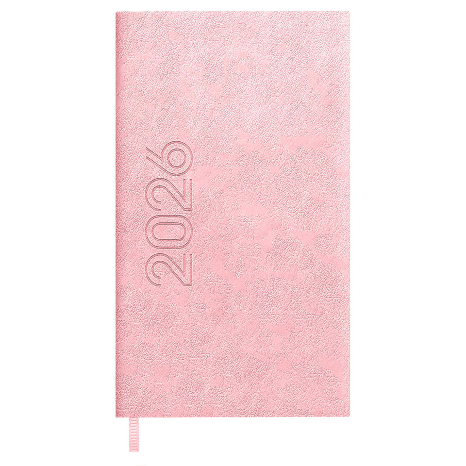 еженедельник А7 датированный Лозанж розовый вертикальный 70361 2026г