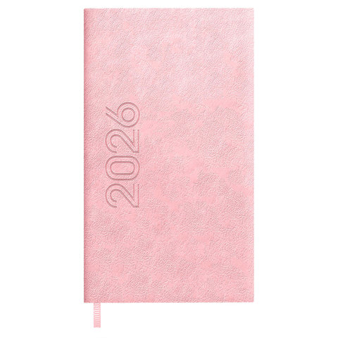 еженедельник А7 датированный Лозанж розовый вертикальный 70361 2026г