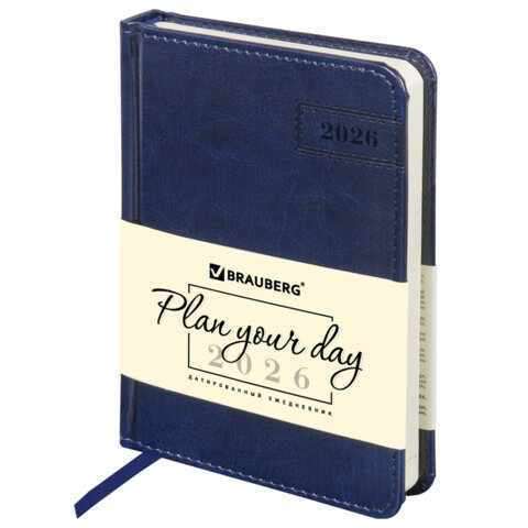 ежедневник А6 датированный Imperial синий 117255 2026г