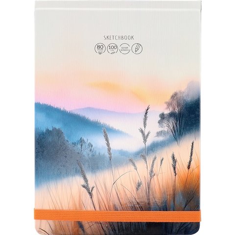 скетчбук А5 80л Пейзажная живопись 9984