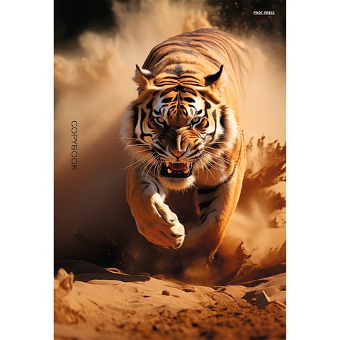 тетрадь на кольцах А4 120л Тигр в пустыне 1841