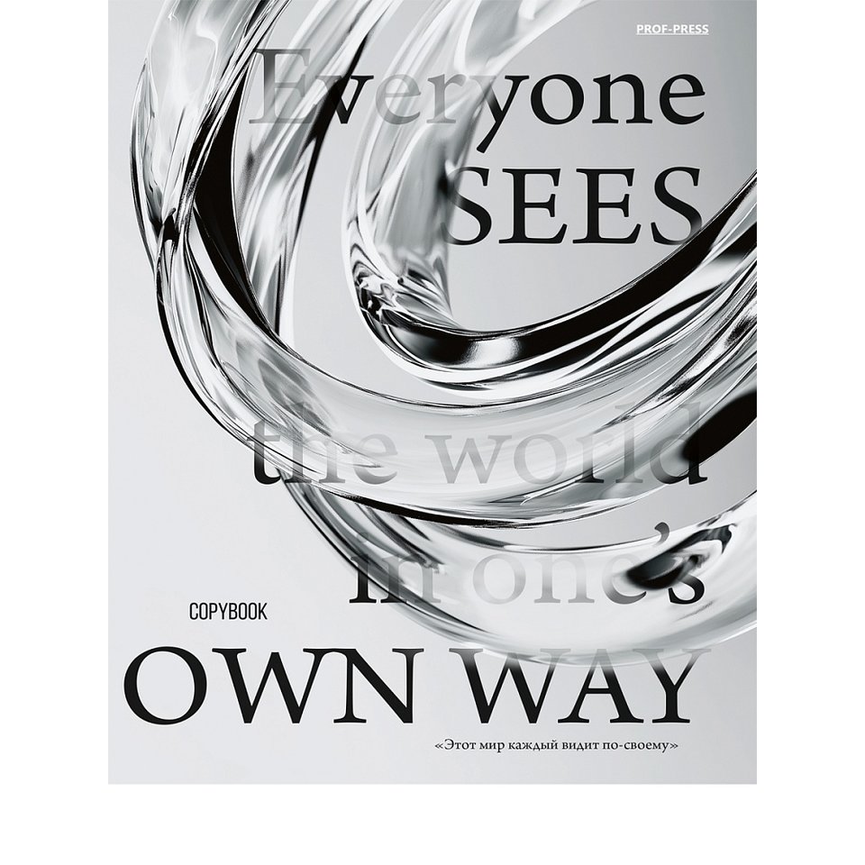 тетрадь на кольцах 80л Взгляд на мир 5005