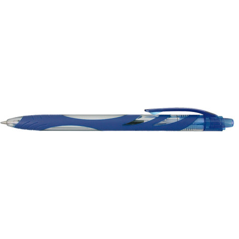 ручка шариковая ZEBRA автоматическая OLA резиновая вставка синяя