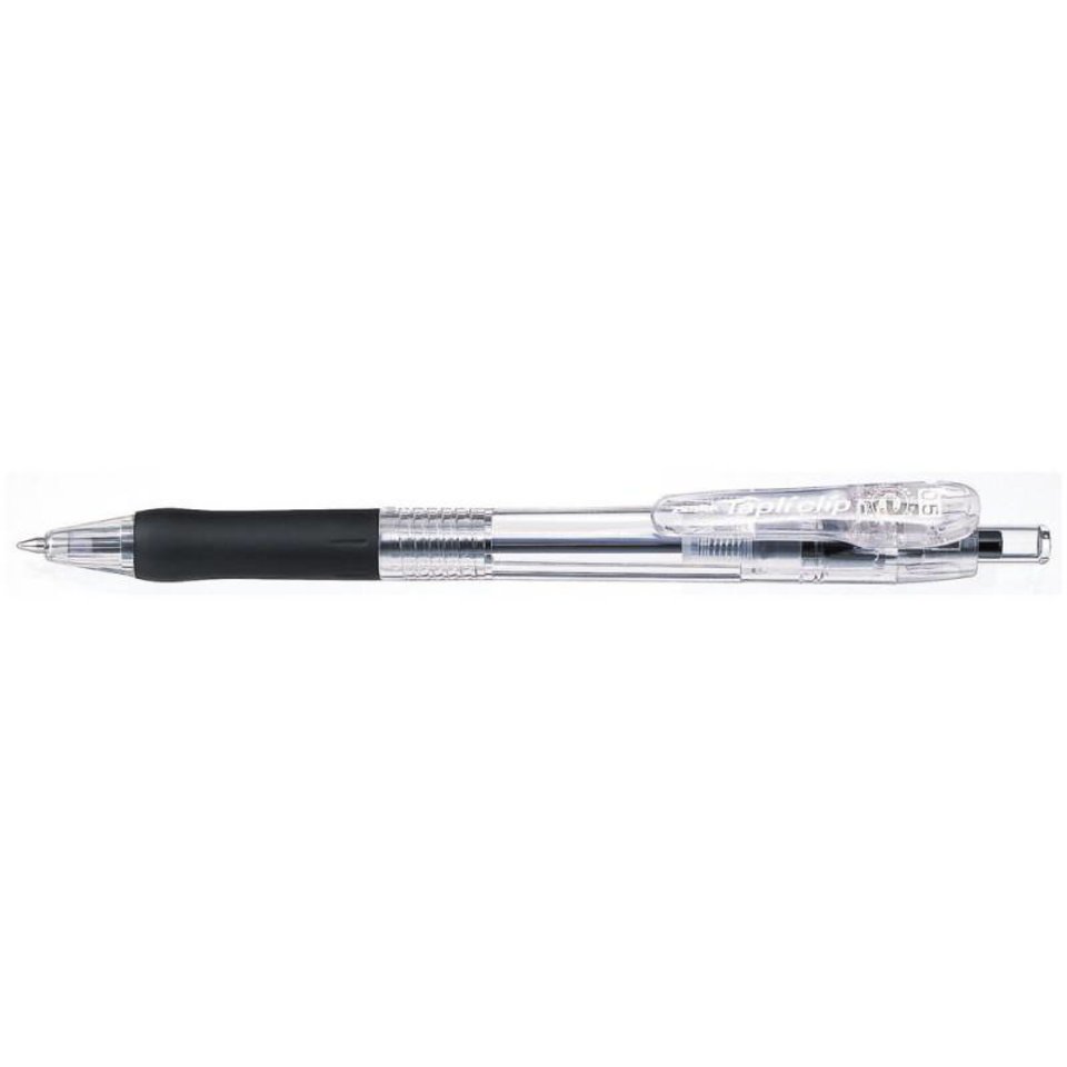 ручка шариковая ZEBRA TAPLI CLIP черная 0.5 мм автоматическая мягкие чернила