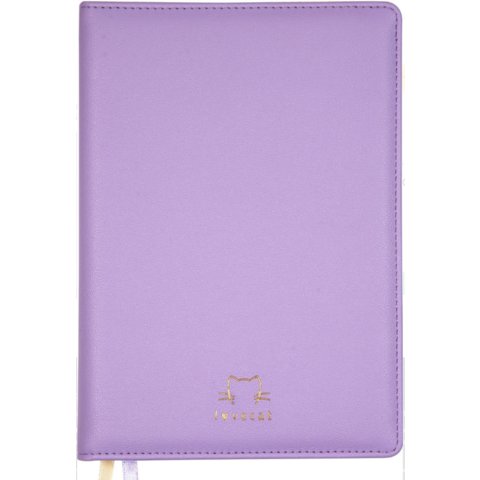 ежедневник А5 недатированный I love cat сиреневый 2234308