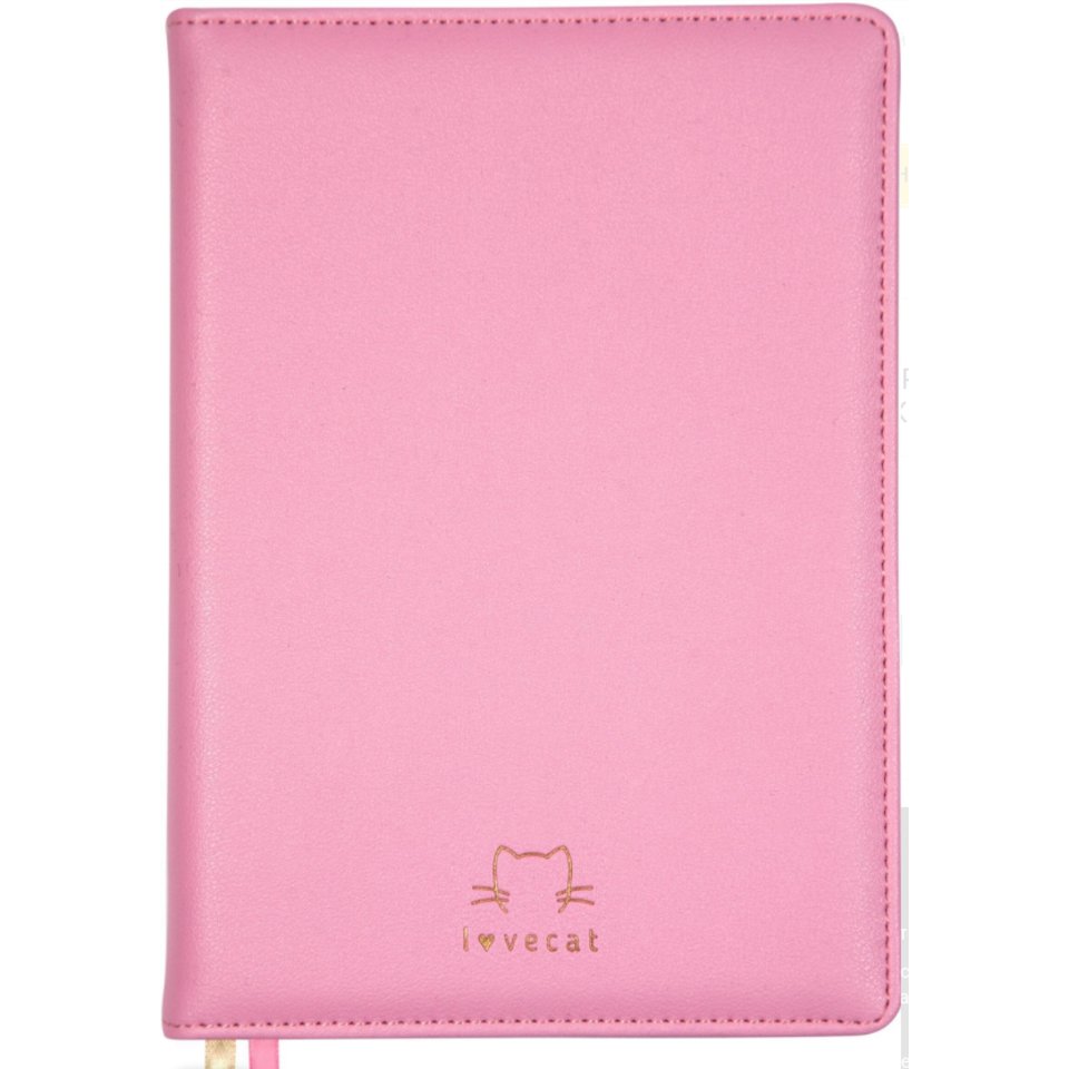 ежедневник А5 недатированный I love cat розовый 2234309